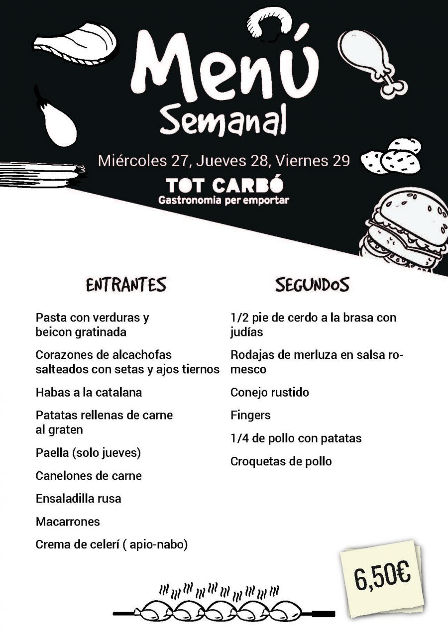 Miércoles 27 Jueves 28 Viernes 29