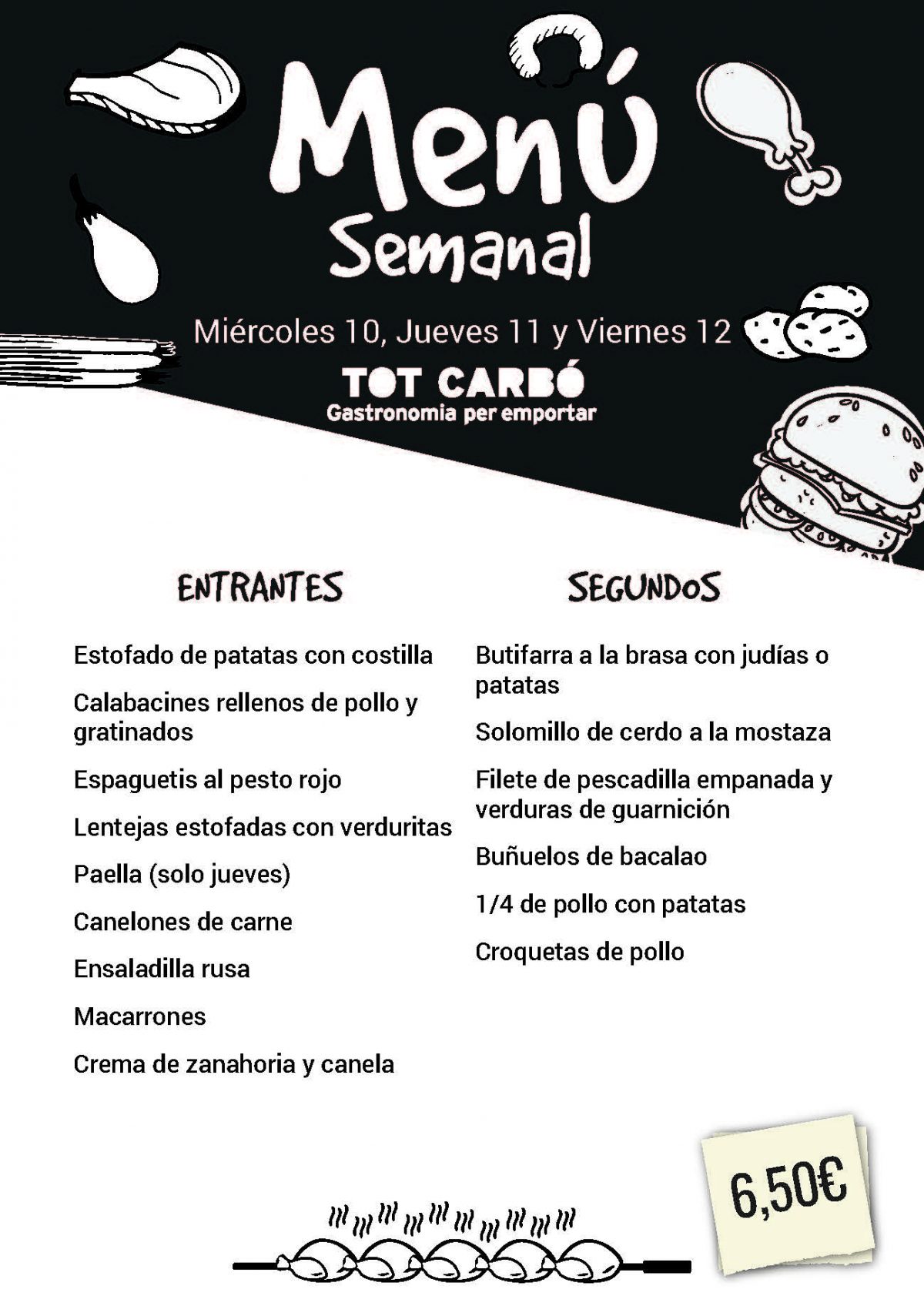 Miércoles 10 Jueves 11 Viernes 12