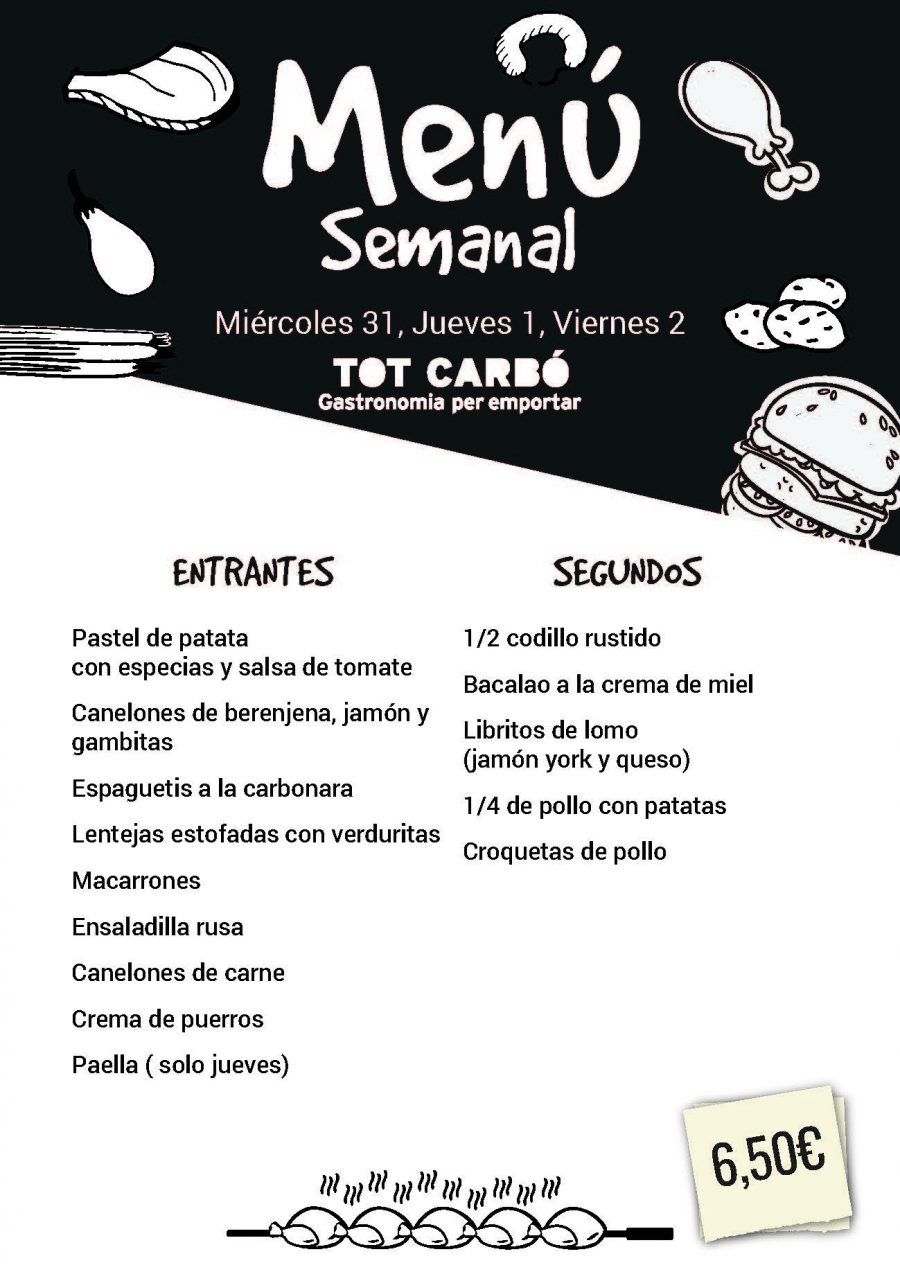 Miércoles 31 Jueves 1 Viernes 2