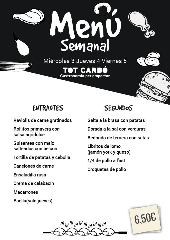 Miércoles 3 Jueves 4 Viernes 5