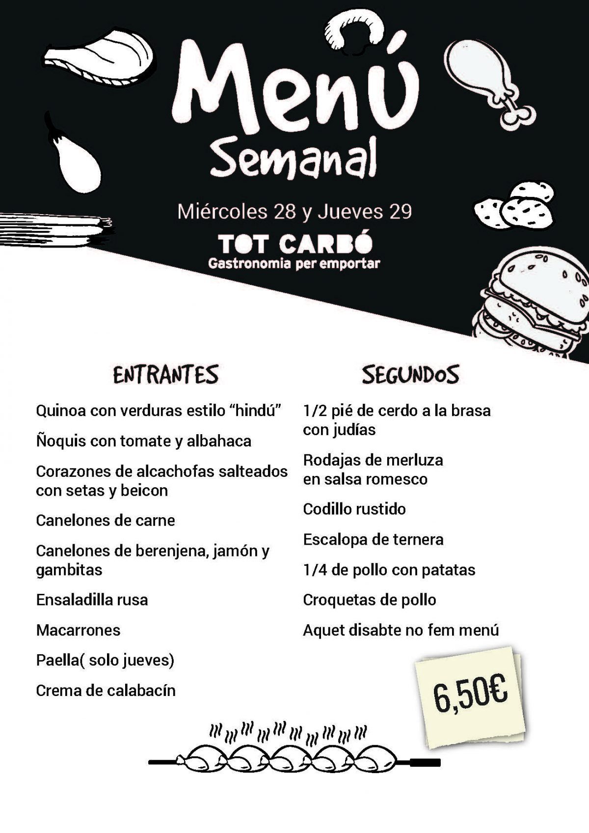 Miércoles 28 Jueves 29