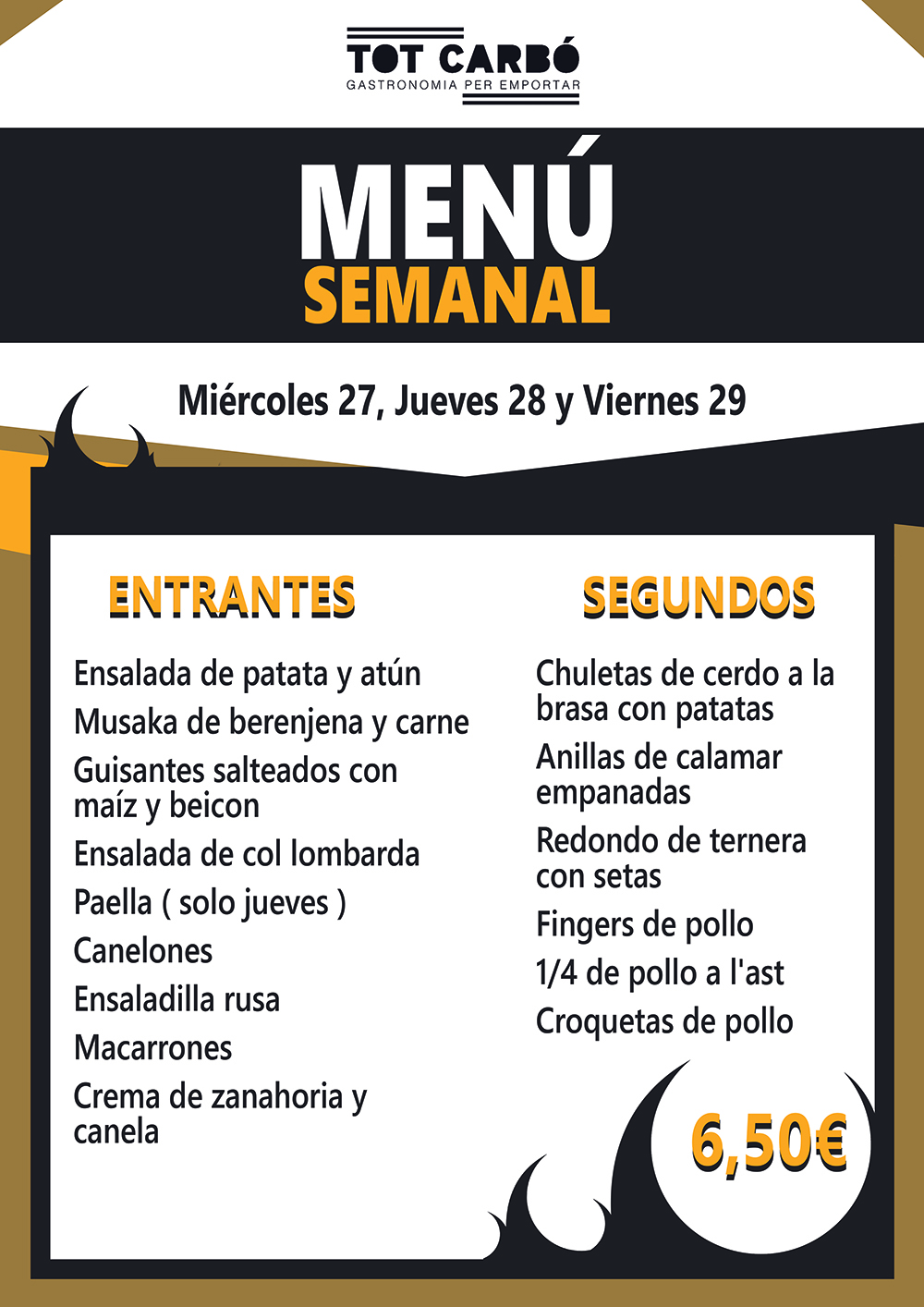 Miércoles 27, Jueves 28 y Viernes 29 de Junio