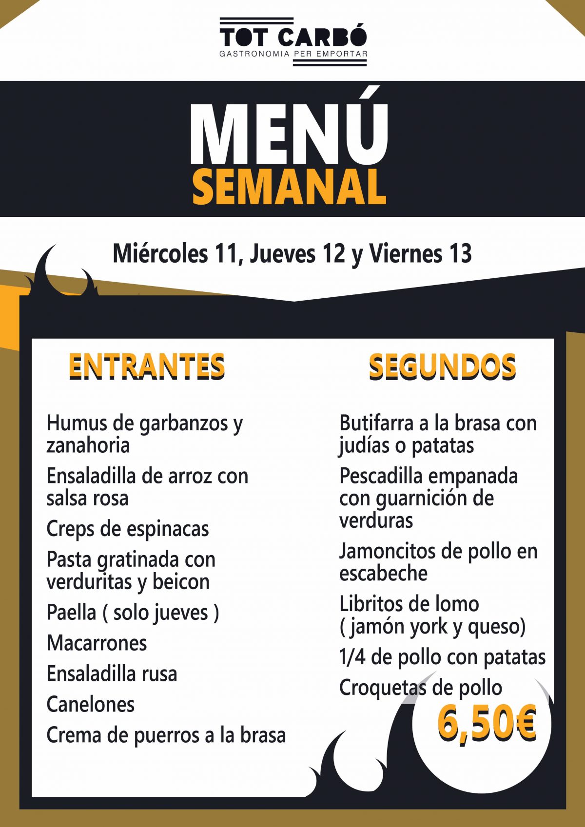 Miércoles 11, Jueves 12 y Viernes 13 de Julio