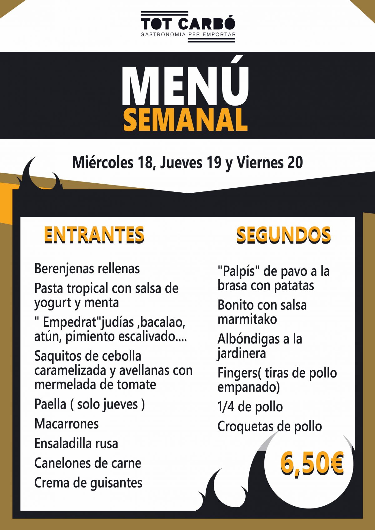 Miércoles 18, Jueves 19 y Viernes 20 de Julio