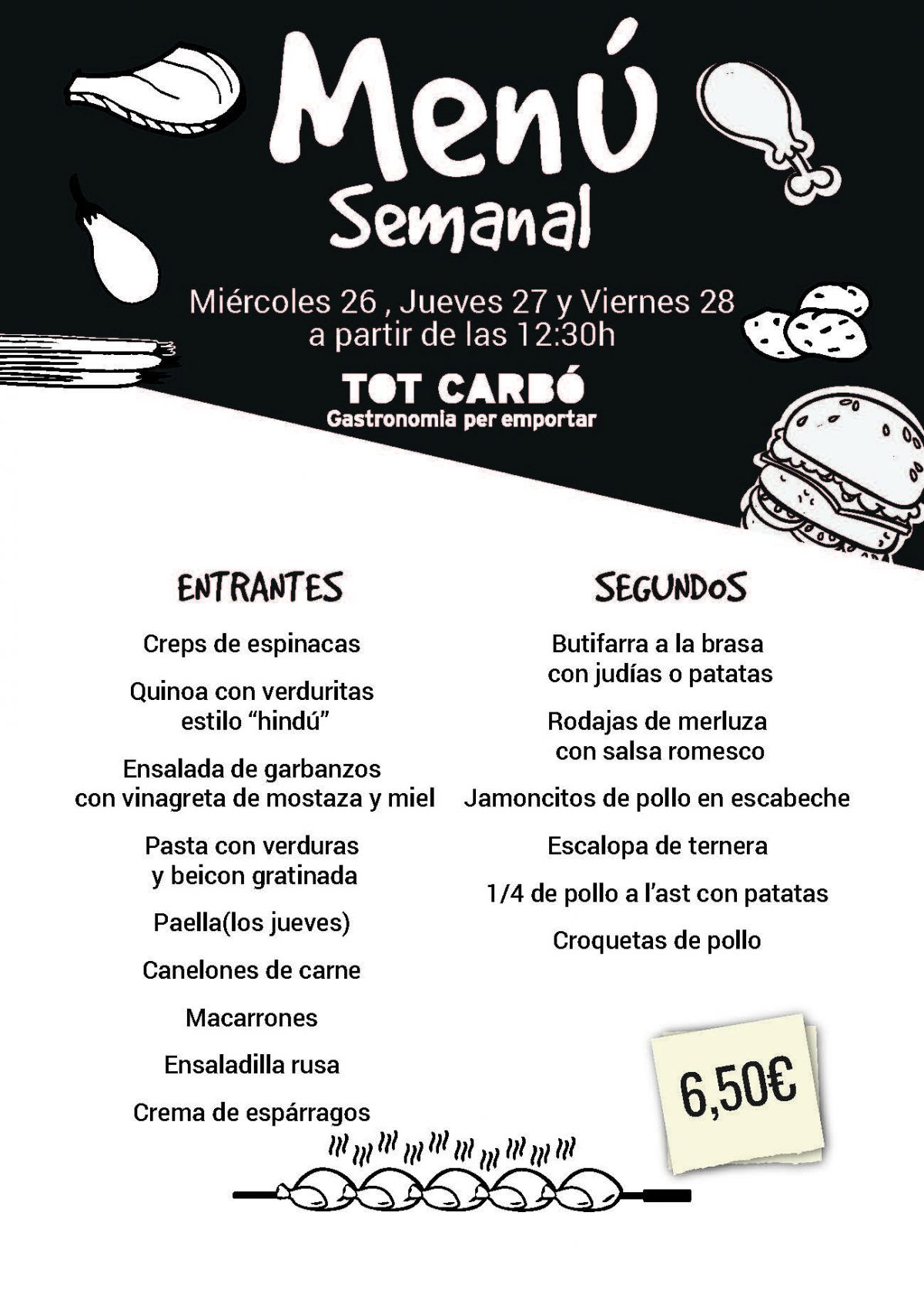 Miércoles 26, Jueves 27 y Viernes 28 de Septiembre