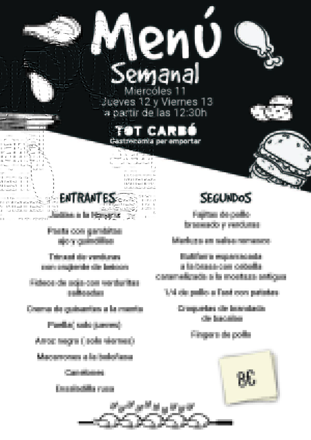 Miércoles 11 , Jueves 12 , Viernes 13 de Noviembre