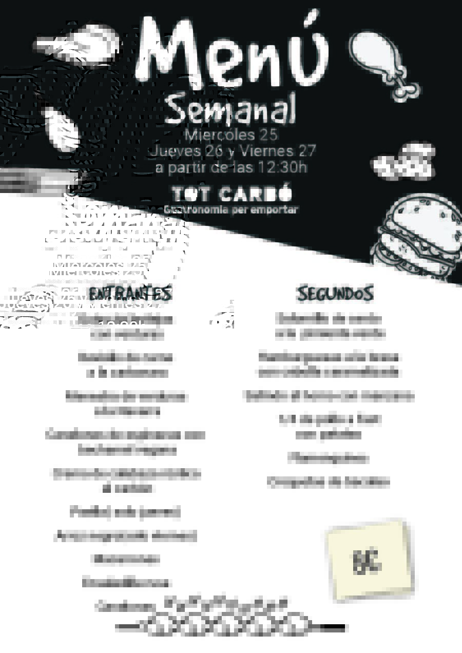 Miércoles 25 , Jueves 26 , Viernes 27 de Noviembre