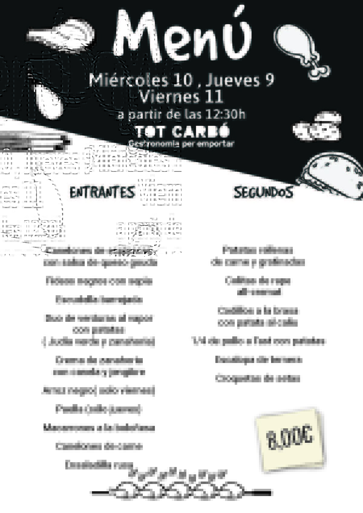 miércoles 9 ,jueves 10, viernes 11 diciembre