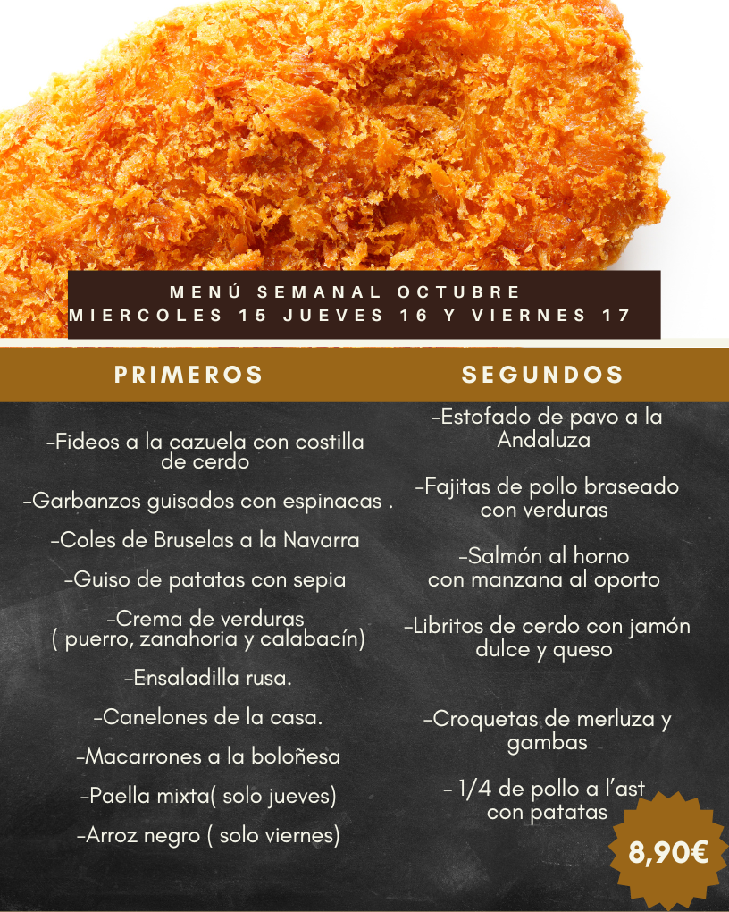 Miércoles 15 Jueves 16 Viernes 17 Octubre