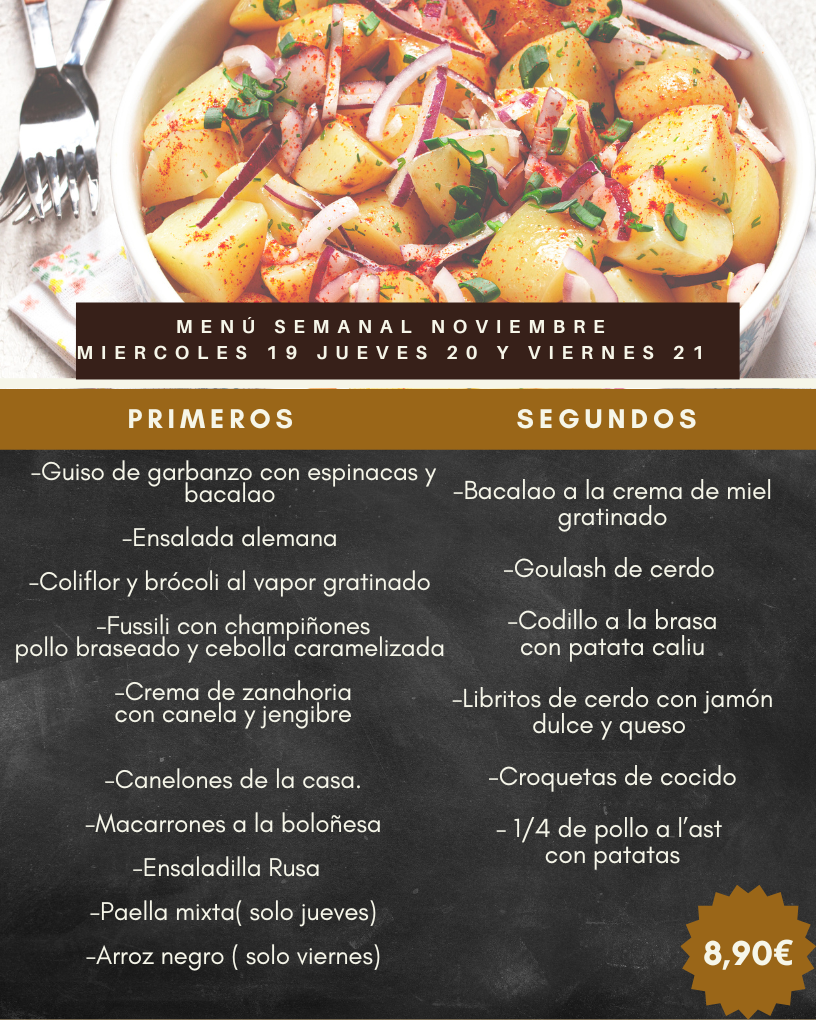 Miércoles 19 Jueves  20 Viernes 21 Noviembre