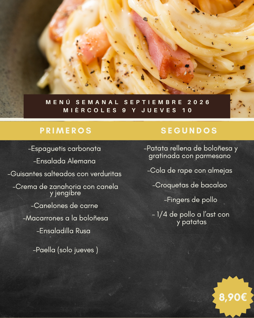 Miércoles 9 y Jueves 10 De Septiembre 2026
